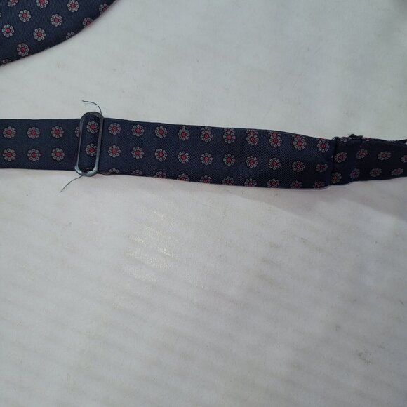 Briar Bow Tie Mens Necktie Bowtie Blue Foulard Paisley Silk Woven In England - Picture 4 of 7